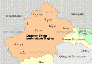 Uiguri-mappa