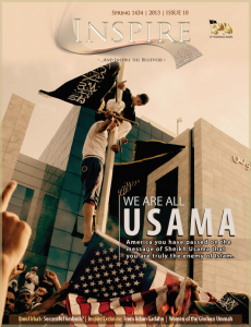 Copertina della rivista 'Inspire', prodotta da Al Qaeda in Arabia Saudita