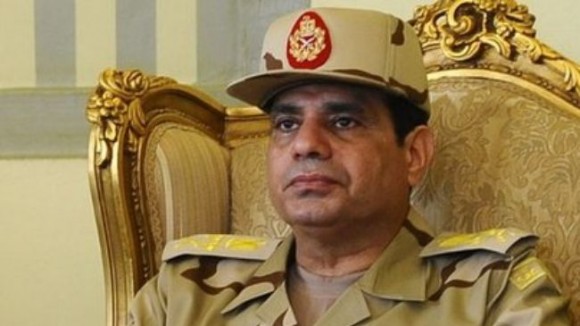 Il presidente egiziano Al Sisi quando era a capo delle Forze Armate egiziane