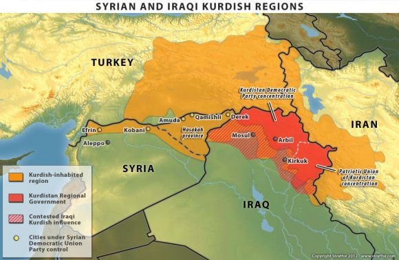 Le regioni dei curdi