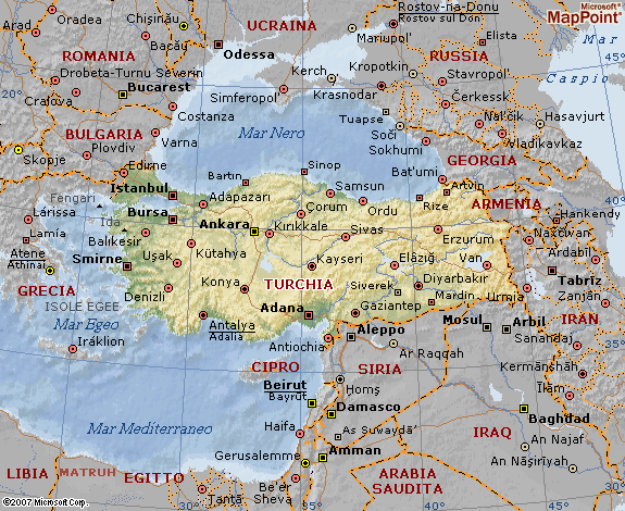 Mappa Fisica Della Turchia Altamente Dettagliata Con - vrogue.co